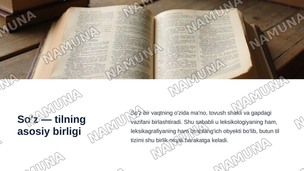 "leksikologiya va leksikagrafiya" — zamonaviy taqdimot, 3-slayd