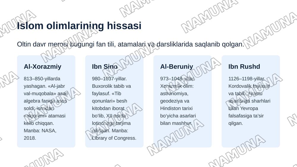 Islom svilizatsiyasi tarixni — zamonaviy taqdimot, 7-slayd
