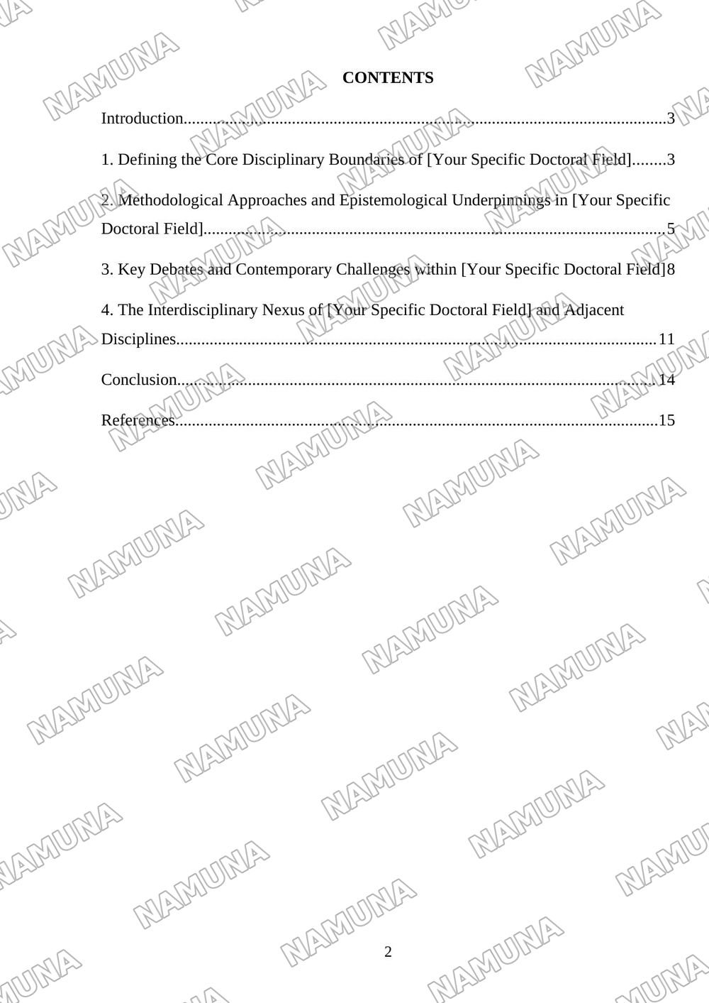 Doctoral Fields — mustaqil ish, 2-varaq