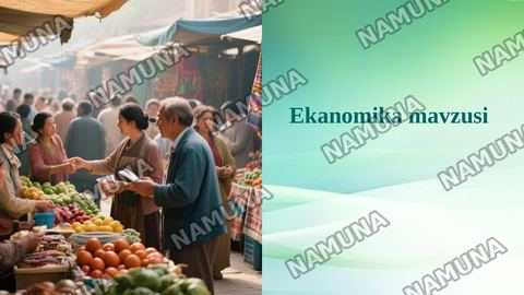 Ekanomika mavzusi — taqdimot