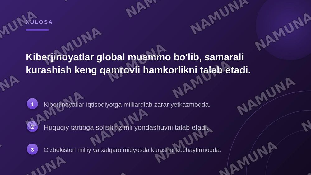 Kiberjinoyatlar va ularning huquqiy tartibga solinishi — zamonaviy taqdimot, 7-slayd
