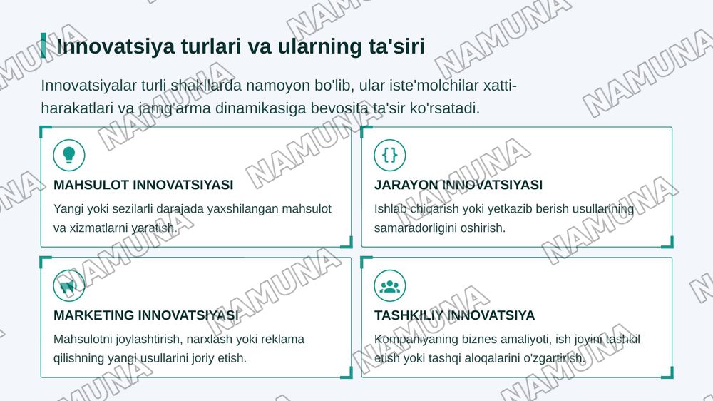 Iste'mol jamgʻarma va innovatsiyalar — zamonaviy taqdimot, 5-slayd