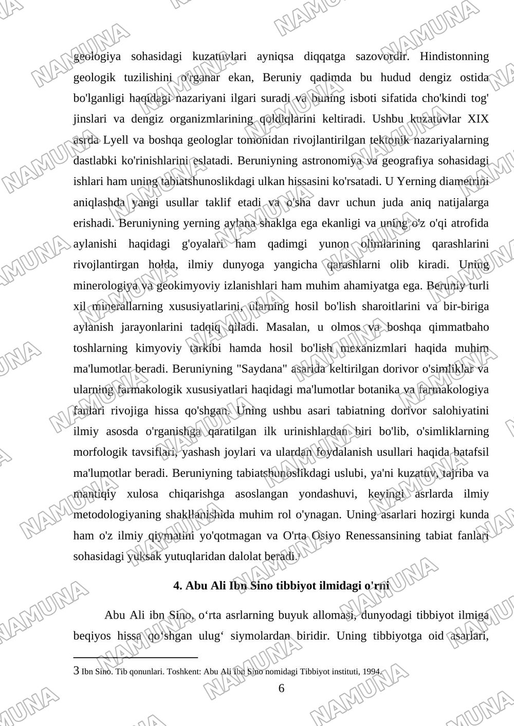Sharq uyg‘onish davri Al Xorazmiy Al Farobiy Abu Rayhon Beruniy Abu Ali Ibn Sino — mustaqil ish, 6-varaq