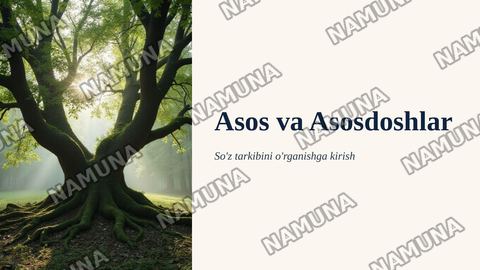 Asos va asosdosh — zamonaviy taqdimot