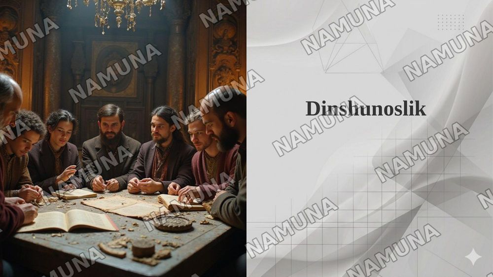 Dinshunoslik — taqdimot, 1-slayd