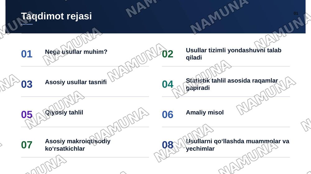 Iqtisodiy tadqiqotlarning o‘ziga xos usullari va ularni O‘zbekiston iqtisodiyotini tahlil qilishda qo‘llash. — zamonaviy taqdimot, 2-slayd