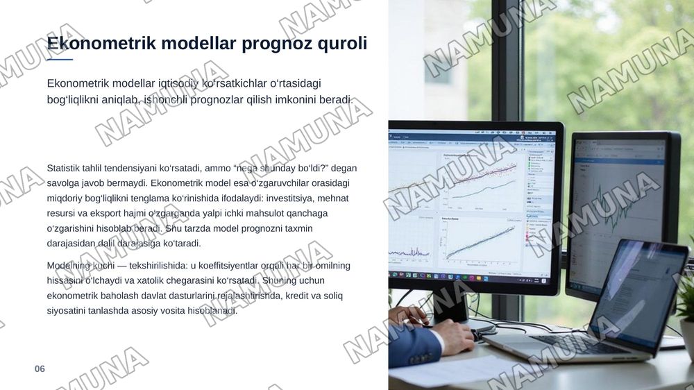 Iqtisodiy tadqiqotlarning o‘ziga xos usullari va ularni O‘zbekiston iqtisodiyotini tahlil qilishda qo‘llash. — zamonaviy taqdimot, 7-slayd