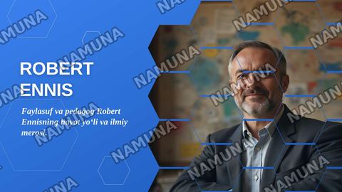 Robert Ennis hayoti va ijodi

Ingliz tilida — zamonaviy taqdimot
