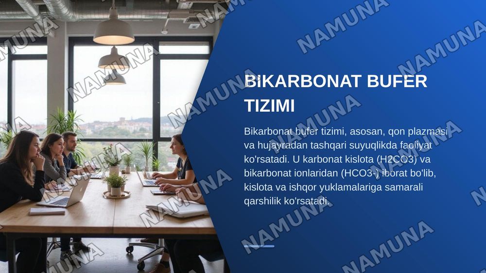 Organizmda bufer sistemalarning vazifasi. — zamonaviy taqdimot, 6-slayd