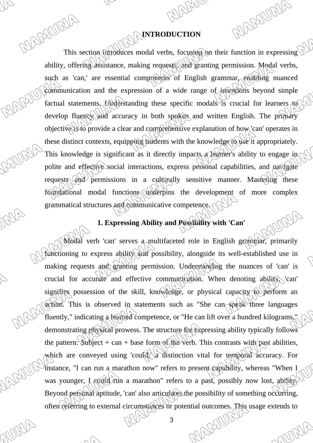 Grammar: Modal verbs: Can, Offers, Requests, and Permission. — mustaqil ish, 3-varaq