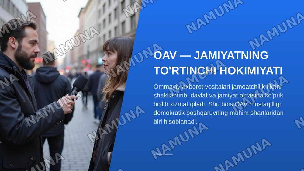 Özbekiston Respublikasida ommaviy—axborot vositalarining faoliyati — zamonaviy taqdimot, 3-slayd