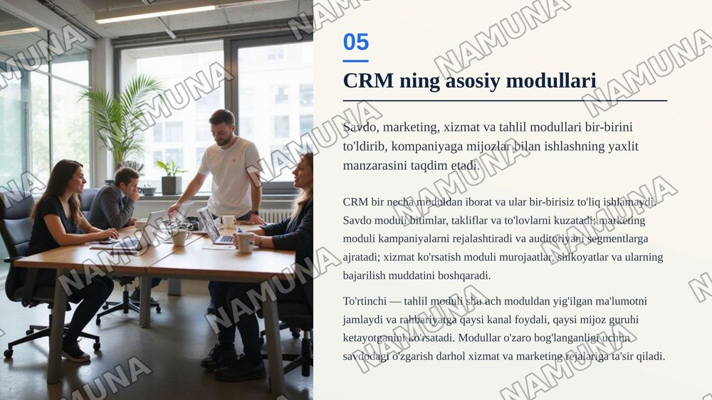 CRM tizimlarining strategik ahamiyati va mijoz sodiqligiga taʼsiri — zamonaviy taqdimot, 6-slayd