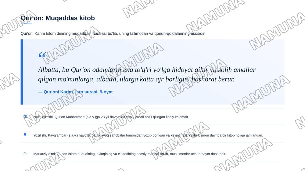 Islom dini tarixi va mohiyati — zamonaviy taqdimot, 6-slayd