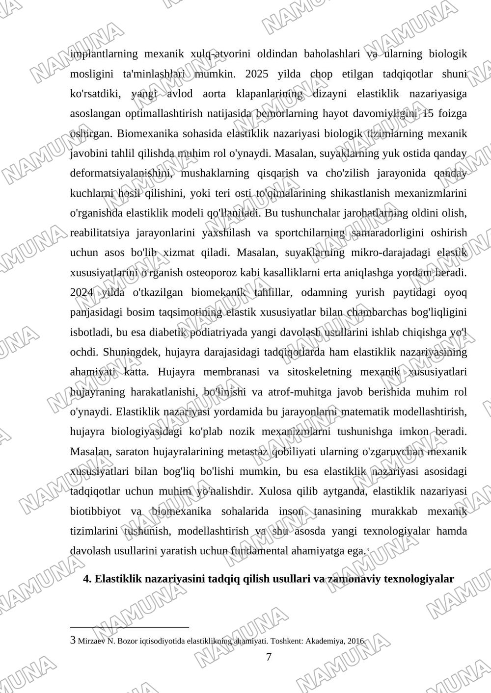 Elastiklik nazaryasining amalda qollanilishi — mustaqil ish, 7-varaq