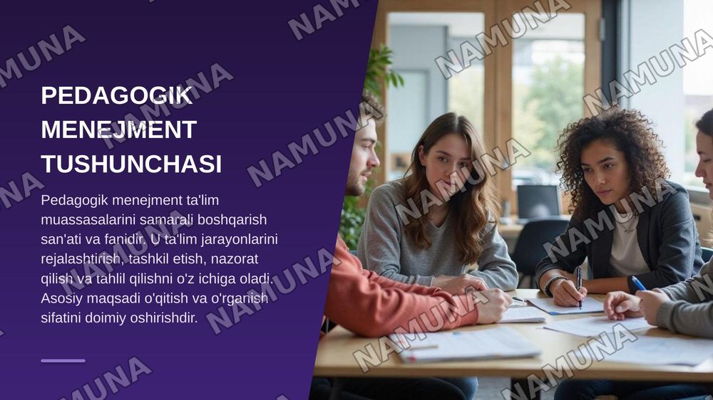 pedagogik menejmentning ilmiy-nazariy asoslari va rivojlanish bosqichlari — zamonaviy taqdimot, 4-slayd