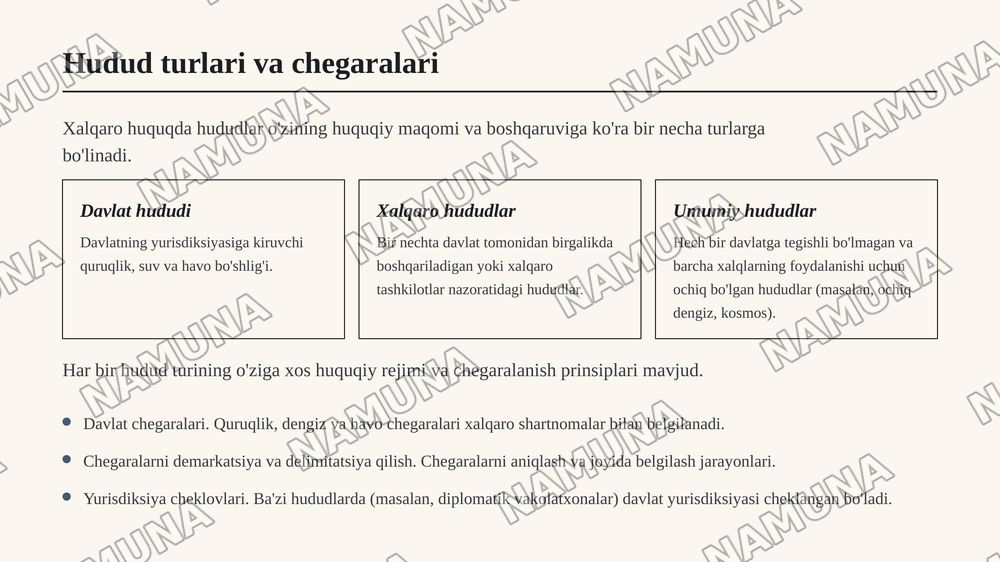 Xalqaro huquqda hudud tushunchasi — zamonaviy taqdimot, 5-slayd