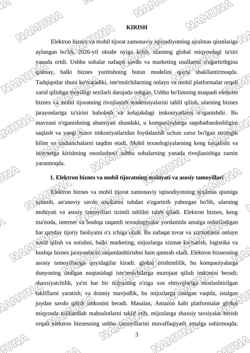 elektron biznes va mobil tijorat — mustaqil ish, 3-varaq