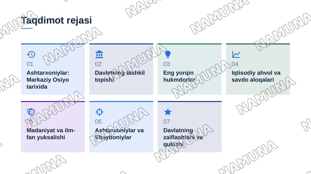 ASHTARXONIYLAR HUKMRONLIGI — zamonaviy taqdimot, 2-slayd