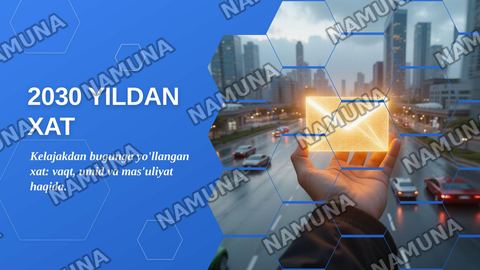 2030 yildan xat — zamonaviy taqdimot