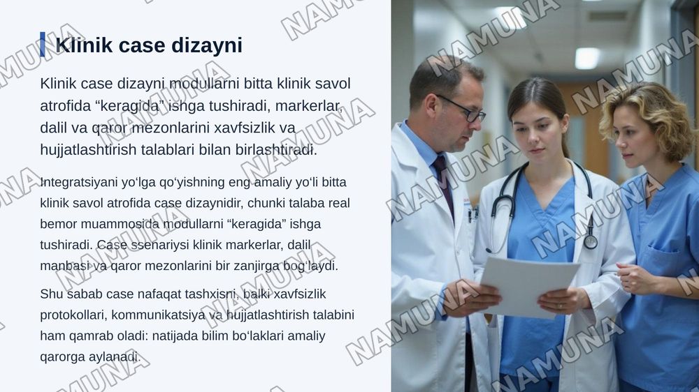 Tibbiy ta'limda modullararo integratsiyani ta'minlash usullari. — zamonaviy taqdimot, 7-slayd