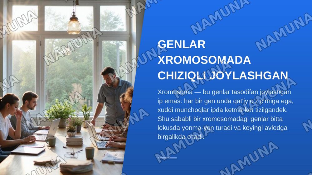 Tomas morganning irsiyatning xromosoma nazariyasi.Genlarning birikish nazariyasi krossingover — zamonaviy taqdimot, 5-slayd