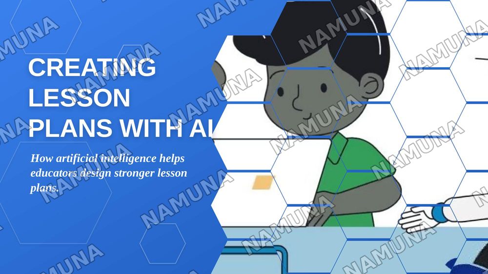 Creating Lesson Plans with Al — zamonaviy taqdimot, 1-slayd