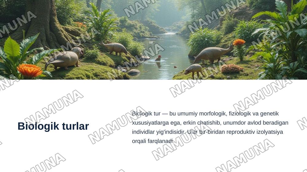 Bialogik turlar va evakyutsion rivojlanish — zamonaviy taqdimot, 3-slayd