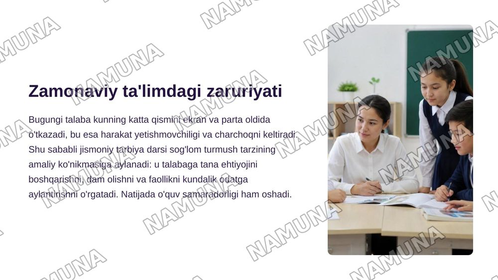 Professional ta'limda jismoniy tarbiya darslari — zamonaviy taqdimot, 4-slayd