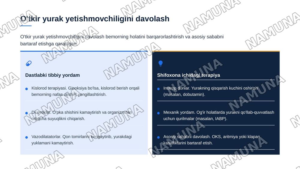 Kardiologiyada shoshilinch tibbiy yordam talab qiluvchi holatlar — zamonaviy taqdimot, 8-slayd