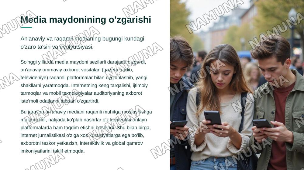 Media maydon tuzilishi va internet jurnalistikasida raqobat muhiti — zamonaviy taqdimot, 3-slayd
