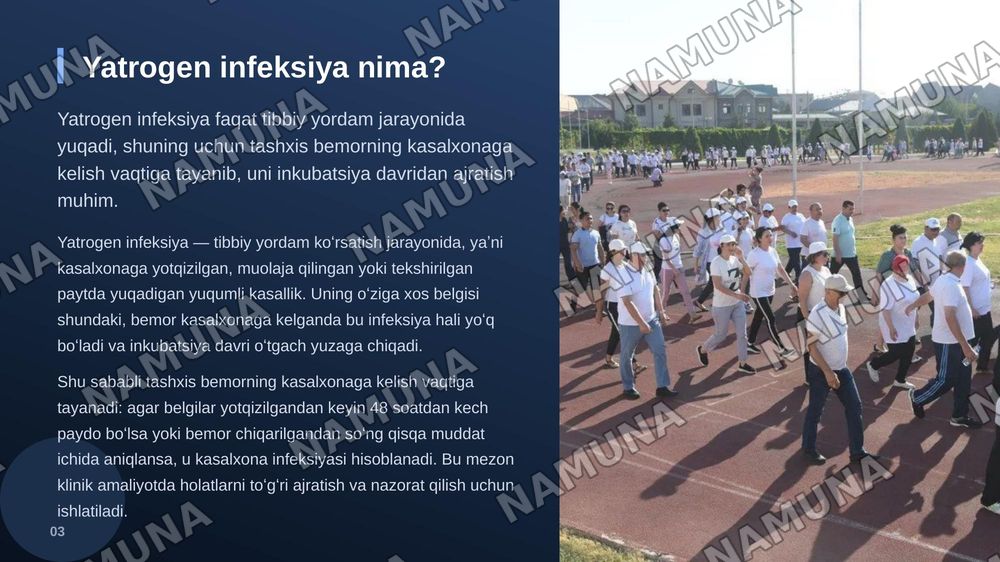 Kasalxona ichida tarqaluvchi (yatrogen) yuqumli kasalliklar qoʻzgʻatuvchilari va ularni laboratoriya tashxisi. — zamonaviy taqdimot, 4-slayd