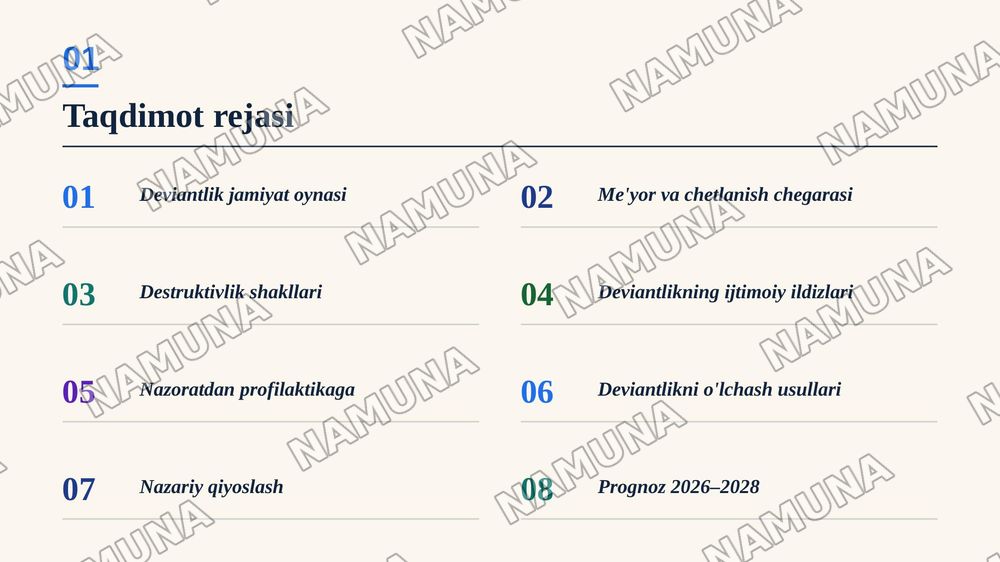 Destruktivlik va deviant xulq-atvor sotsiologiyasi — zamonaviy taqdimot, 2-slayd