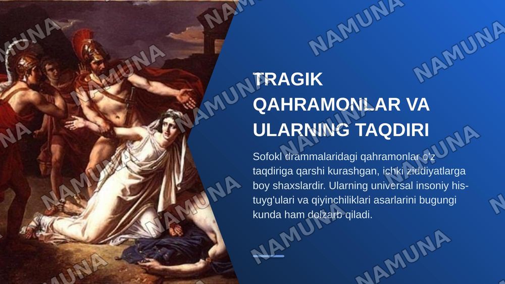 Sofokl drammalarinig ahamiyati — zamonaviy taqdimot, 4-slayd