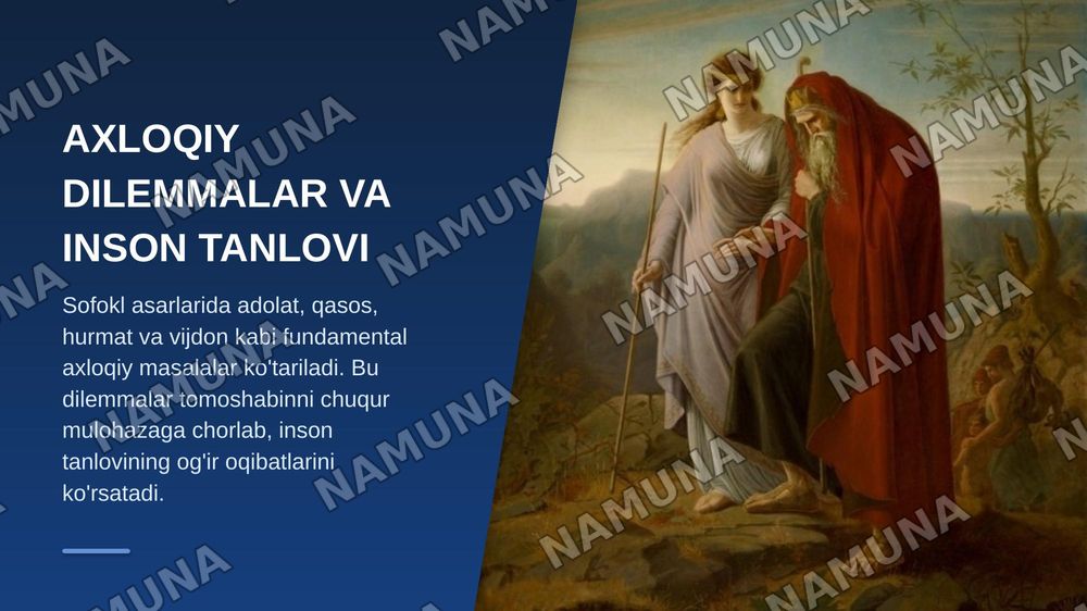 Sofokl drammalarinig ahamiyati — zamonaviy taqdimot, 5-slayd