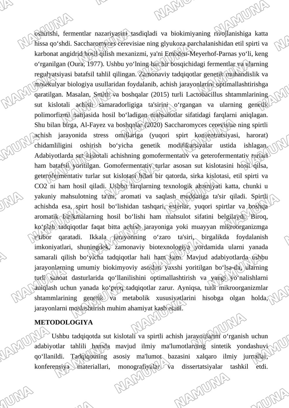Mikroorganizmlar ishtirokida sut kislotali va spirtli achish jarayonlari — maqola, 3-varaq