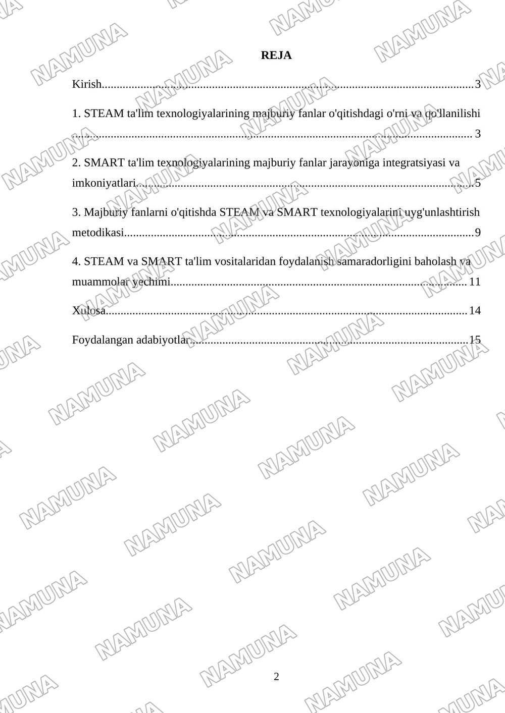 S6. Majburiy fanlarni o‘qitishda STEAM va SMART ta’lim texnologiyalaridan foydalanish metodikasi. — mustaqil ish, 2-varaq