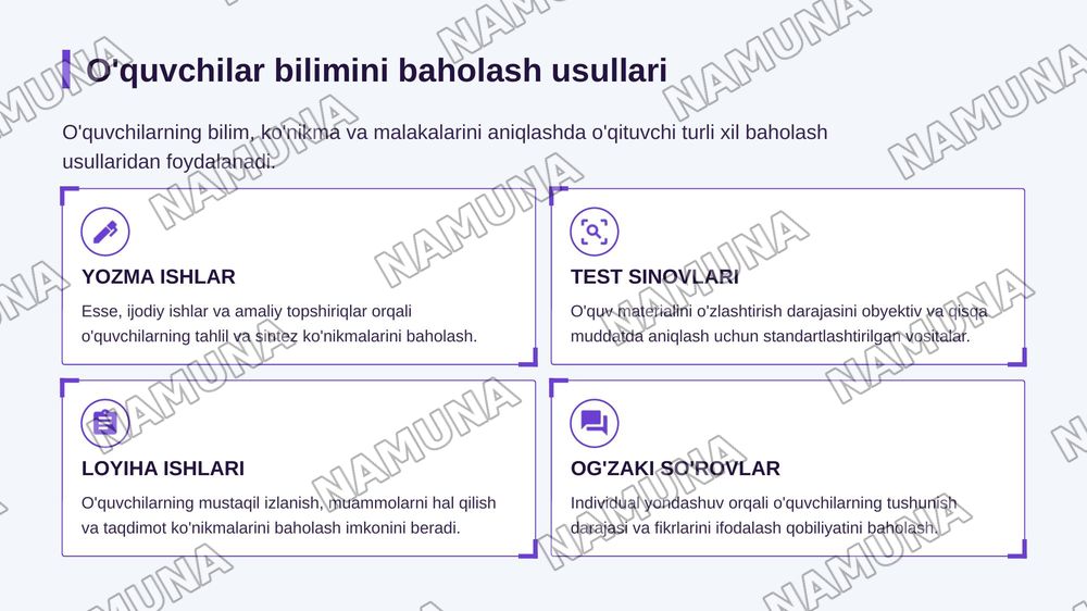 Pedagogik diagnostika jarayonida o'qituvchi faoliyatining mazmuni — zamonaviy taqdimot, 7-slayd