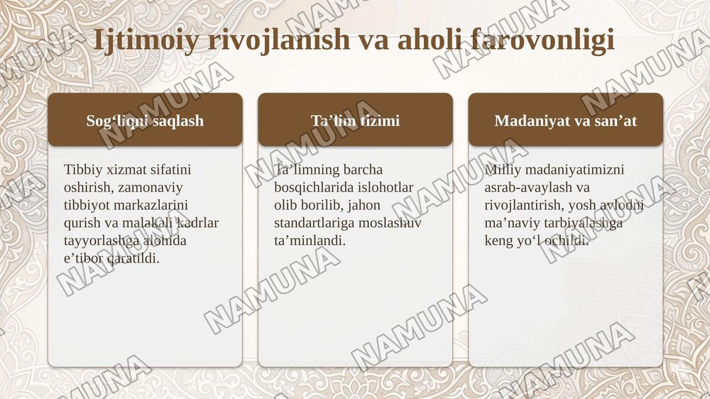 Oʻzbekistonning oʻziga xos istiqlol va taraqqiyot yoʻli — taqdimot, 6-slayd