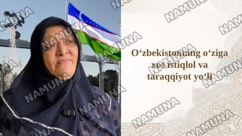Oʻzbekistonning oʻziga xos istiqlol va taraqqiyot yoʻli — taqdimot