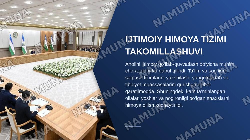 O‗zbekiston  Respublikasida  ijtimoiy-iqtisodiy  sohadagi islohotlar — zamonaviy taqdimot, 6-slayd