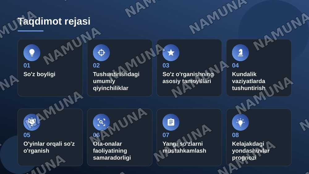 Bolalarga so'z ma'nosi tushuntirishning sodda usullari — zamonaviy taqdimot, 2-slayd
