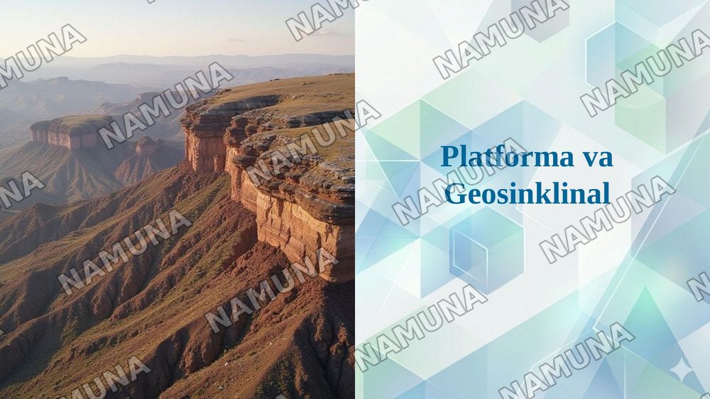 Platforma va Geosinklinal — taqdimot, 1-slayd