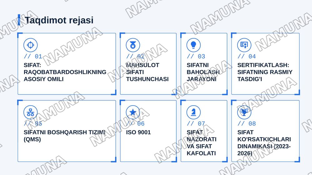 Maxsulot sifati. 
Baxolash usullari, sertifikatlash va sifatni boshqarish tizimi. — zamonaviy taqdimot, 2-slayd