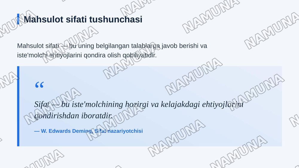 Maxsulot sifati. 
Baxolash usullari, sertifikatlash va sifatni boshqarish tizimi. — zamonaviy taqdimot, 4-slayd