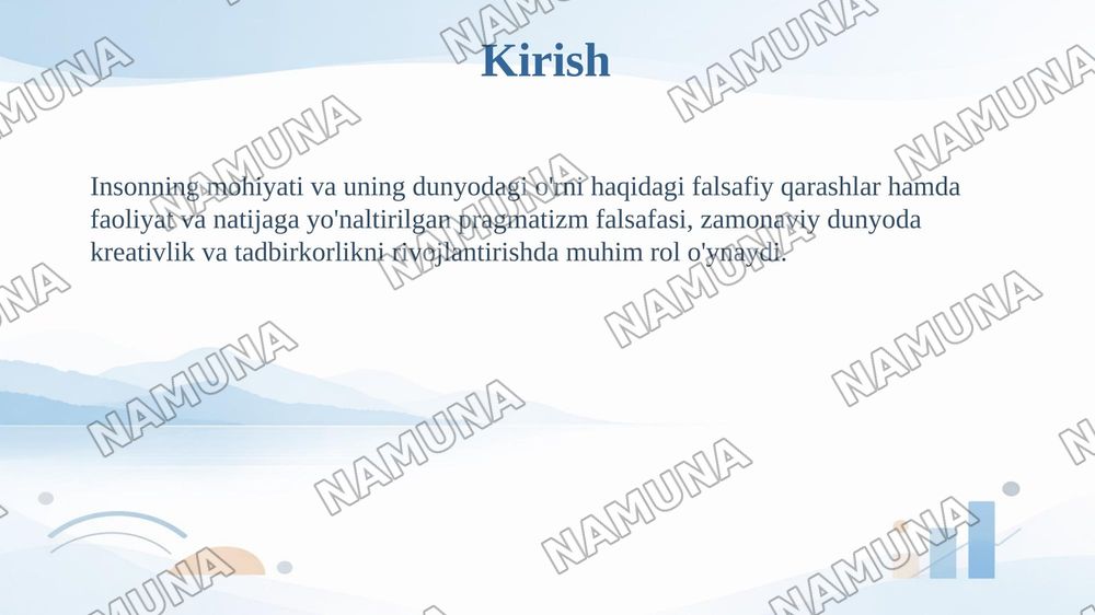 Inson falsafasi(falsafiy antropologiya)
Pragmatizm-tadbirkorlik falsafasi — taqdimot, 3-slayd