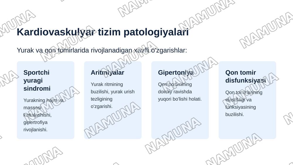 Noratsional jismoniy yuklamada sportchilarda rivojlanadigan patologik xolatlar — zamonaviy taqdimot, 7-slayd