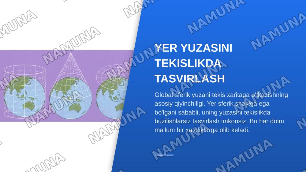 Xaritalar proeksiyalari — zamonaviy taqdimot, 3-slayd