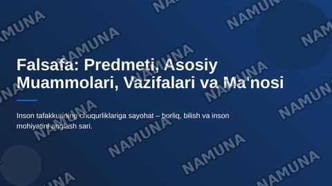 falsafaning asosiy muammolar, falsafaning vazifalari falsafaning predmenti falsafaning manosi — zamonaviy taqdimot