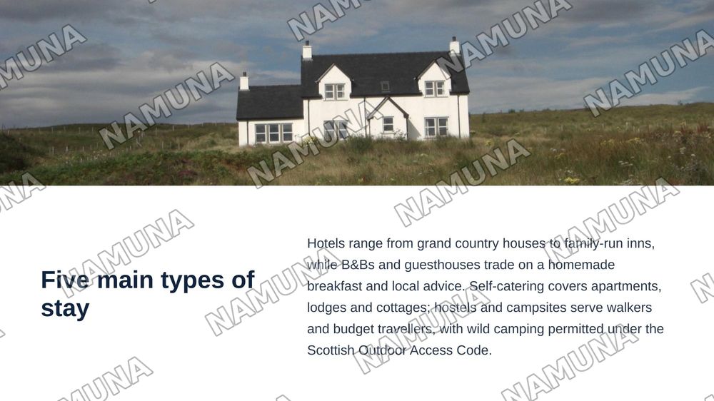 accommodation in Scotland — zamonaviy taqdimot, 4-slayd