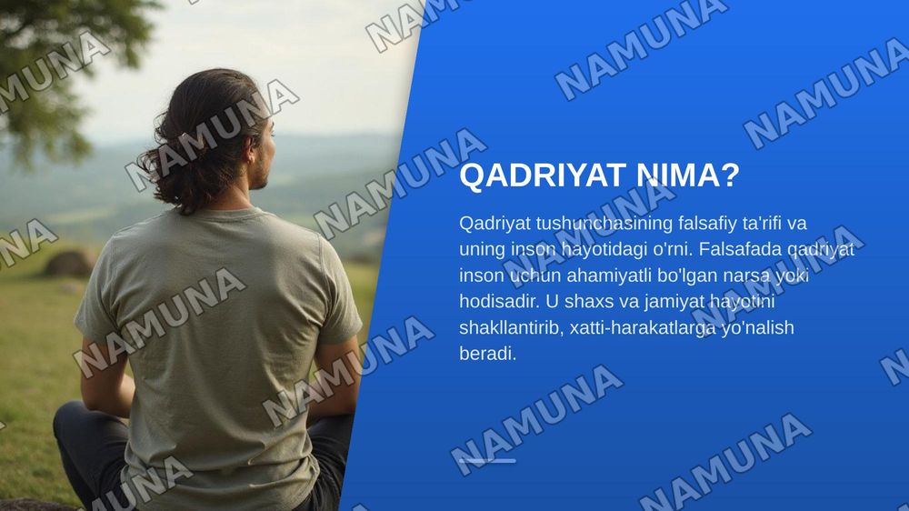Qadriyatlar falsafasi — zamonaviy taqdimot, 3-slayd